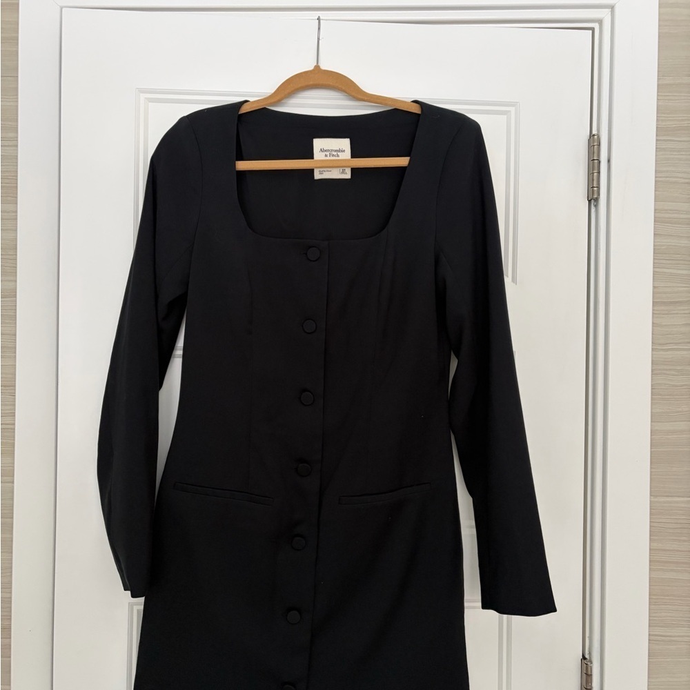 Abercrombie & Fitch Black Long Sleeve Dress